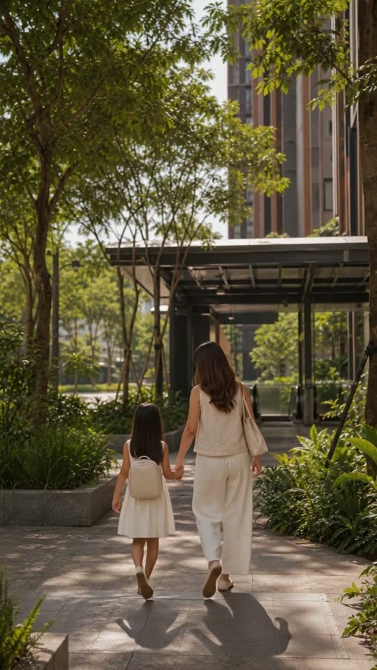 Still from a Singapore property ad that opens on the neighbourhood